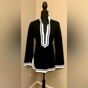 Beautiful Navy with white trim Tory Burch tunic. New with tags on.